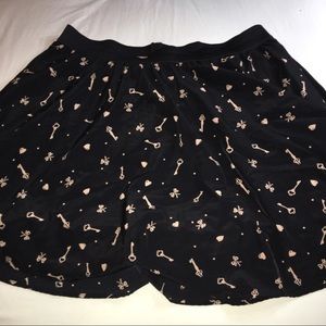 Key Patterned Skirt